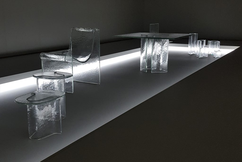 melt collection of glass furniture by @nendo_official for